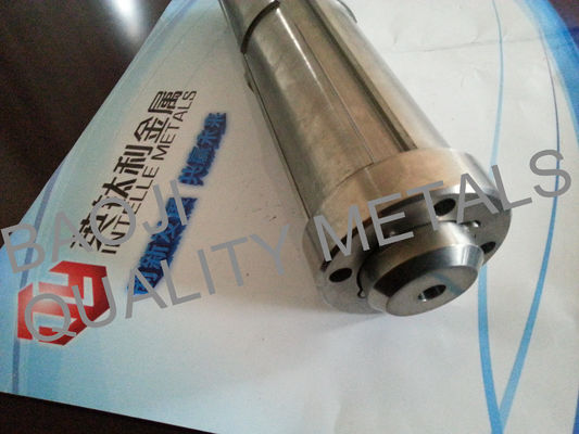 Housing Turning Titanium Alloy Parts Cnc Nitrided Surface Black Color