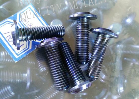 Anodized Gr2 Titanium Hex Bolt M6 30mm Size With Laser Logo OEM