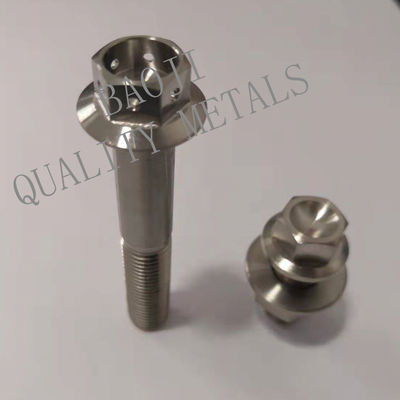 DIN127 Gr5 Titanium Standard Parts , M8 Titanium Stud Bolt 1.25x45 Size