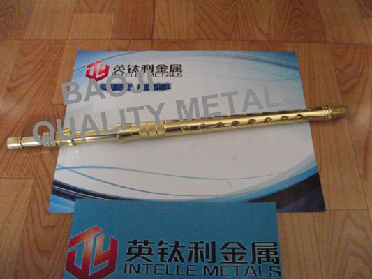 Kad Screw Titanium Machined Parts , Gr1 Gr7 Titanium Threaded Rod Guide Screw