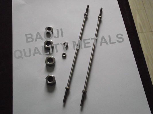 Kad Screw Titanium Machined Parts , Gr1 Gr7 Titanium Threaded Rod Guide Screw