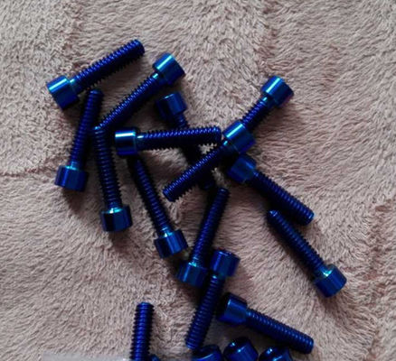 Cone Head TC4 Titanium Alloy Screw Gr2 DIN 7991 For Bicycle Modification