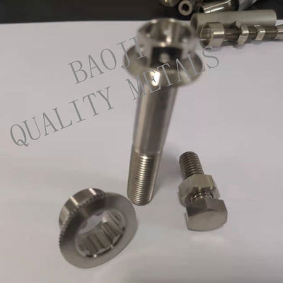 Colored M32 Titanium Hex Nuts , Hex Head Bolts Gr5 Alloy Material