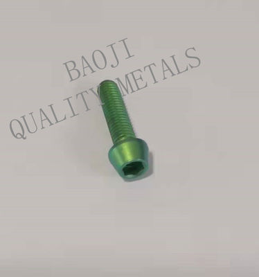 ISO 14583 CNC Titanium Alloy Parts , Hex Bolts Nuts DIN933 DIN934