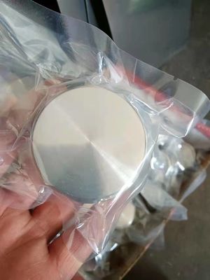 Round Pure Oxide TiO2 Sputtering Target Brightened Surface